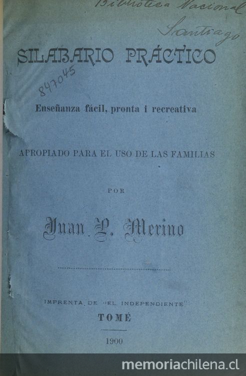 Silabario Práctico :Enseñanza fácil, pronta i recreativa apropiado para el uso de las familias