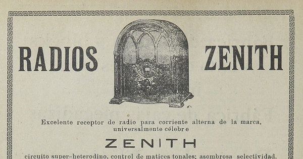 Radios Zenith, 1933