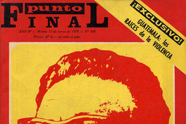 Portada de Punto Final, número 104, 12 de mayo de 1970