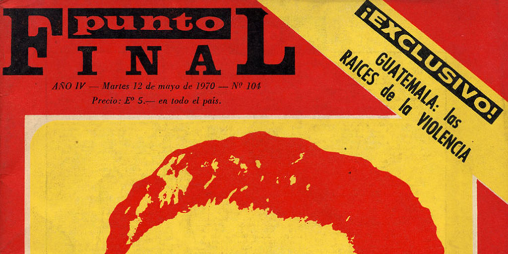 Portada de Punto Final, número 104, 12 de mayo de 1970