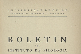 Boletín de filología: tomo IV: 1944-1946