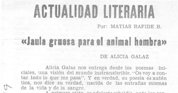 Jaula gruesa para el animal hembra