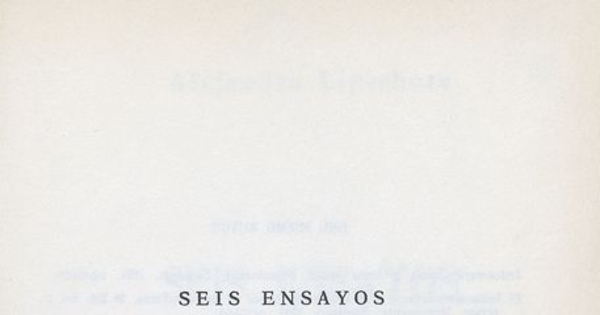 Seis ensayos filosóficos marxistas: (1959-1968).
