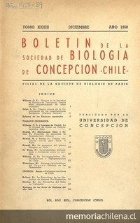  Historia de la Sociedad de Biología de Concepción. Discurso pronunciado el 30 de abril por el Prof. Dr. Ottmar Wilhelm, presidente de la Sociedad, con motivo de celebrarse los 30 años de labor de la Sociedad