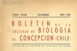  Historia de la Sociedad de Biología de Concepción. Discurso pronunciado el 30 de abril por el Prof. Dr. Ottmar Wilhelm, presidente de la Sociedad, con motivo de celebrarse los 30 años de labor de la Sociedad