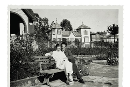 Joaquín Luco e Ines Franzoy en durante su luna de miel en Cartagena,1937