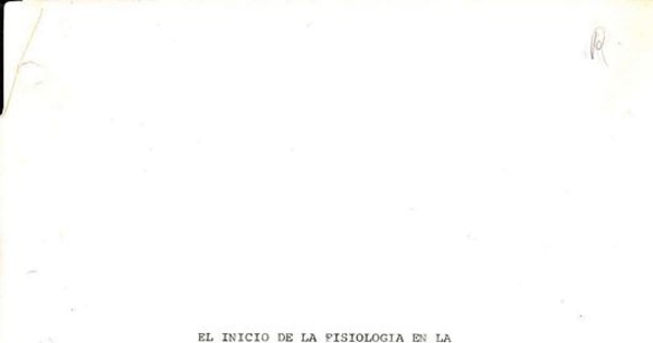 El inicio de la Fisiología en la Universidad Católica, 1979