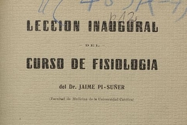 Memoria del director :año 1931 /del Instituto de Fisiología de la Universidad de Concepción ; prof. Alejandro Lipschütz.