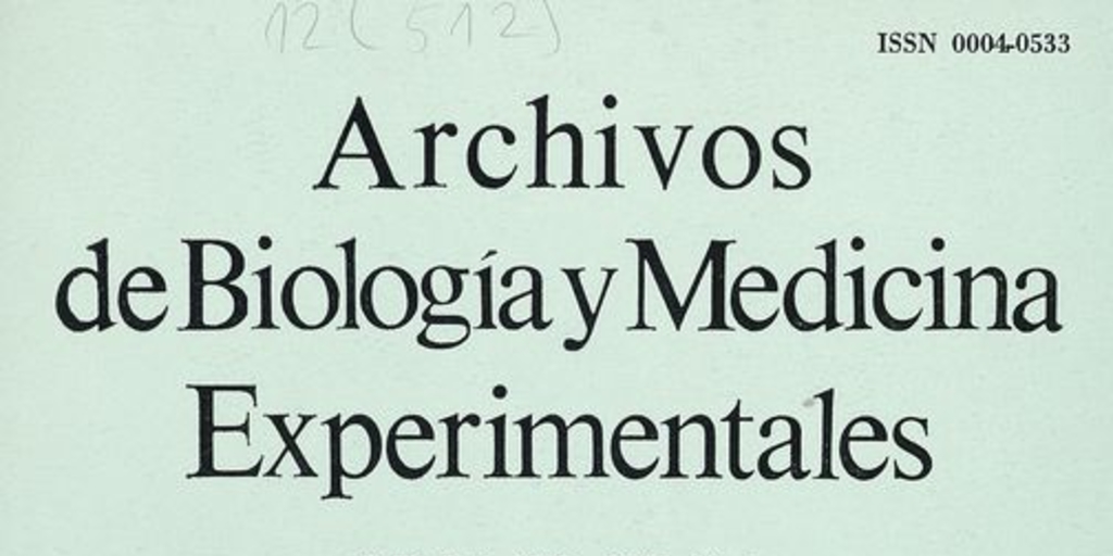 Un siglo de vida libre (1878-1978) Nuevos conceptos de homeostasis. Archivos de Medicina y Biología Experimentales, Vol. 13