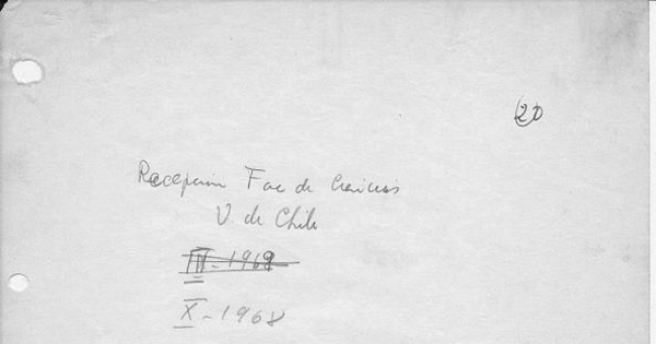 Recepción Facultad de Ciencias Universidad de Chile. Miembro académico. 1968, octubre. Archivo personal Joaquín Luco