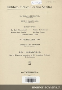 25ª Memoria. Que el Directorio presenta a la 25ª Asamblea Ordinaria de Accionistas. 1939