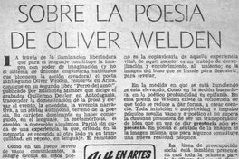 Sobre la poesía de Oliver Welden