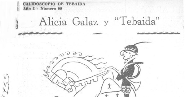 Alicia Galaz y "Tebaida"