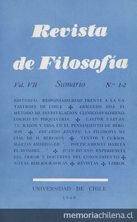 Revista de filosofía Vol.7:no.1/2 (1960:jun.)