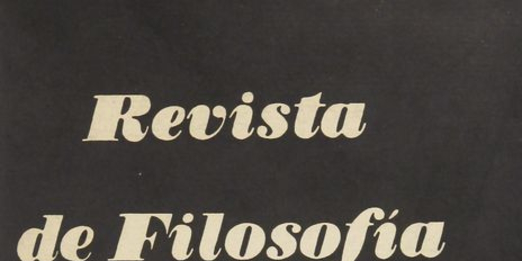 Revista de filosofía Vol.14:no.1 (1969)-Vol.14 no.2 (1969)