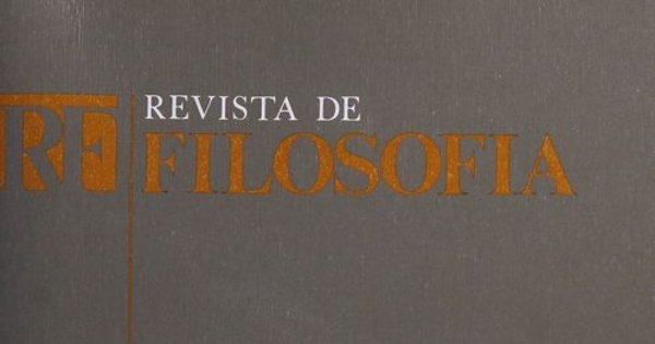 Revista de filosofía Vol.20:no.1 (1982)