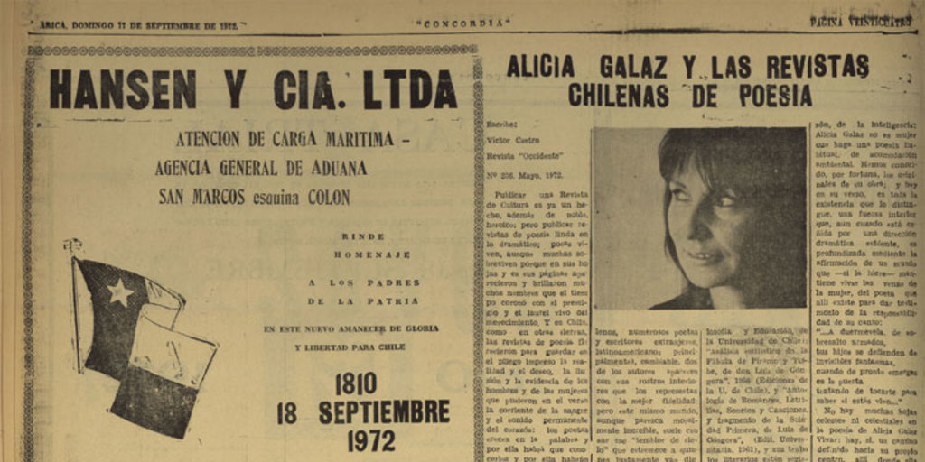 Alicia Galaz y las revistas chilenas de poesía