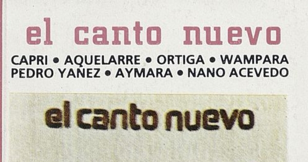 El canto nuevo