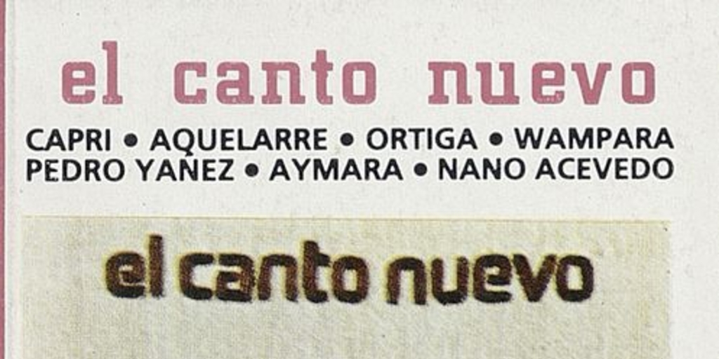 El canto nuevo