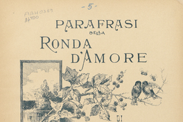 Parafrasi della Ronda d'amore di Westernout [música] : per pianoforte