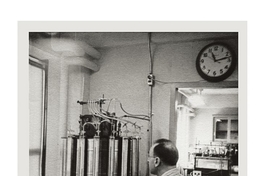 Osvaldo Cori en el laboratorio de Fritz Lipmann en Boston
