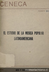 Hacia el estudio musicológico de la música popular latinoamericana