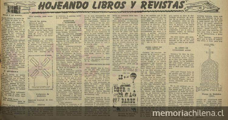 Hojeando libros y revistas