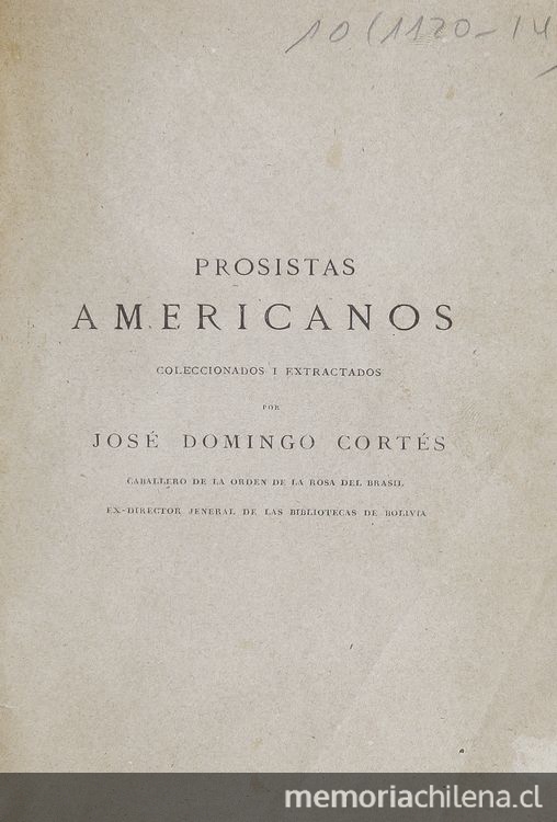 Prosistas americanos: trozos escojidos de literatura