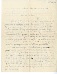 [Carta] 1936 julio 10, Santiago, Chile [a] Inés de la Cruz [Winett de Rokha]  [manuscrito] Augusto D´Halmar.