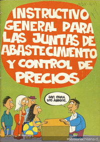 Instructivo general para las Juntas de Abastecimiento y Control de Precios