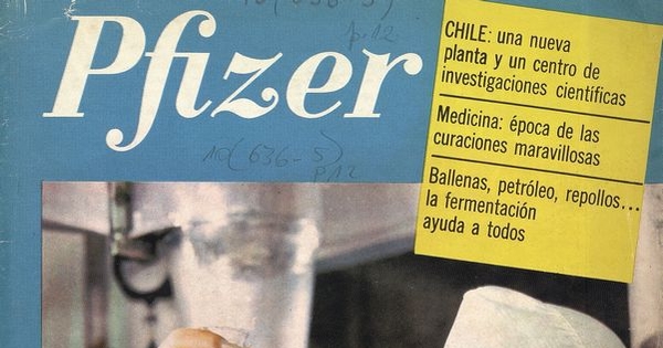 Cubierta de Reportaje especial / Instituto Pfizer para Investigaciones Científicas