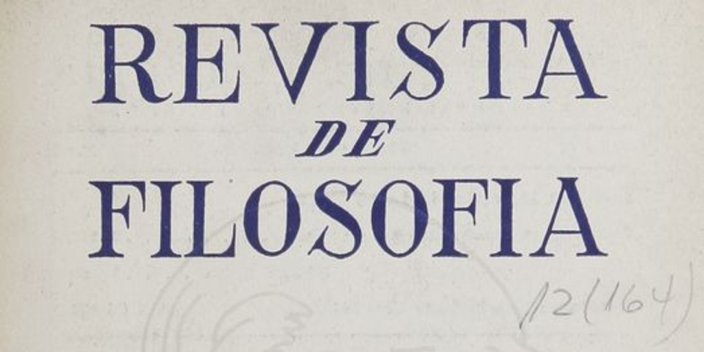 Revista de filosofía v.2:no.2 (1953:ene.)