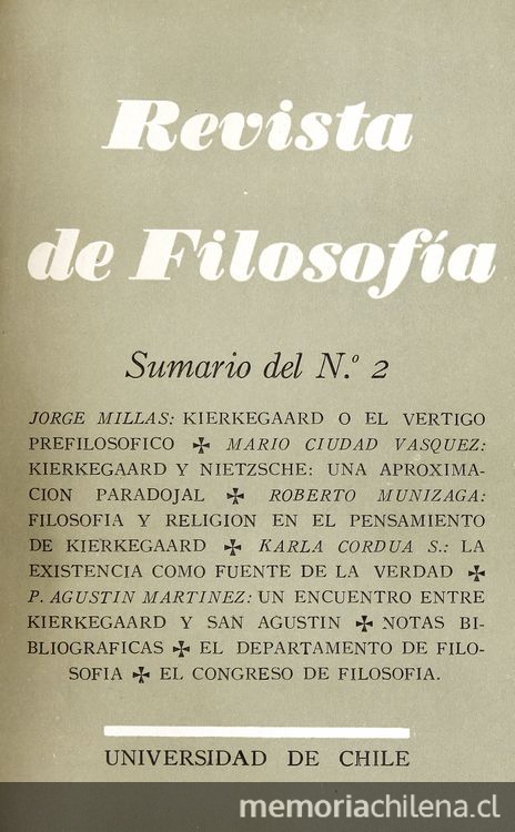 Revista de filosofía: v.3, no.2 (jul. 1956)