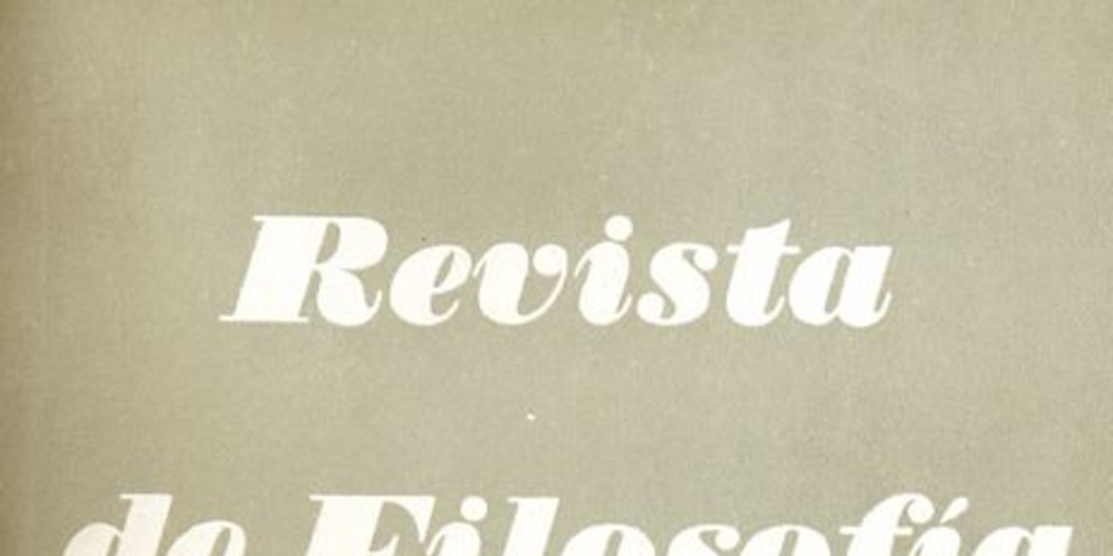 Revista de filosofía: v.3, no.2 (jul. 1956)