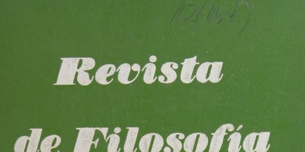 Revista de filosofía Vol.5:no.2 (ago. 1958)