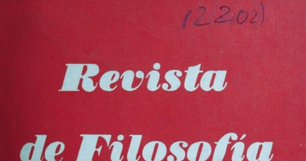 Revista de filosofía Vol.14 no.2 (1969)