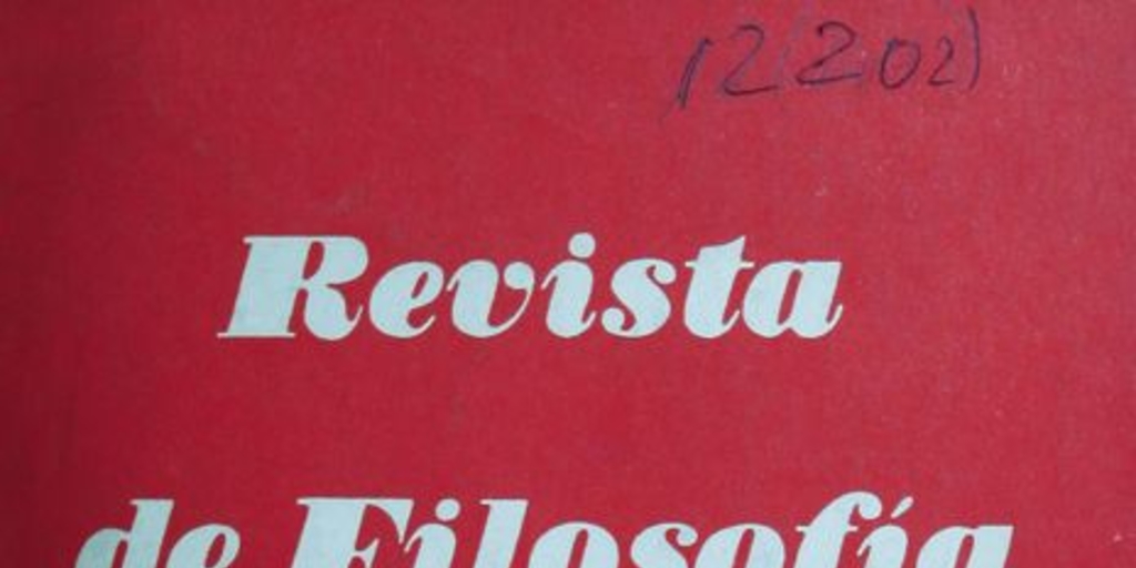 Revista de filosofía Vol.14 no.2 (1969)