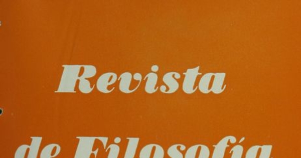 Revista de filosofía Vol.15:no.2 (1977:sept.)