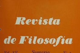 Revista de filosofía Vol.15:no.2 (1977:sept.)