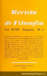 Revista de filosofía Vol.18:no.1 (1980:dic.)