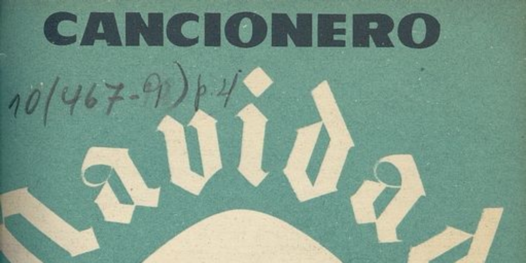  Portada de Cancionero : navidad, 1954