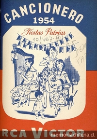 Portada de Cancionero 1954 : Fiestas Patrias, 1954