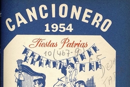 Portada de Cancionero 1954 : Fiestas Patrias, 1954