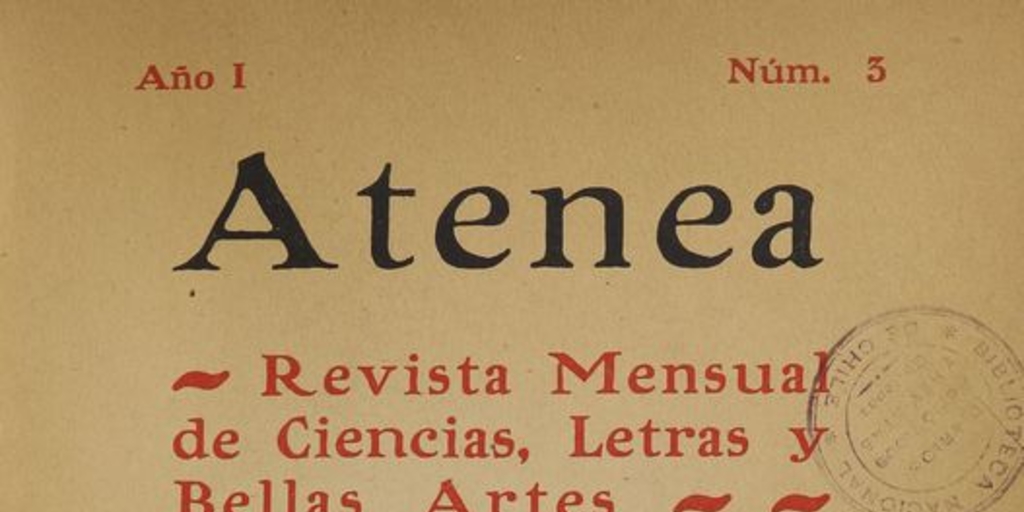 Atenea: año 1, número 3, junio de 1924