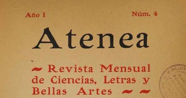 Atenea: año 1, número 4, julio de 1924