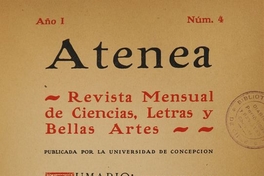 Atenea: año 1, número 4, julio de 1924