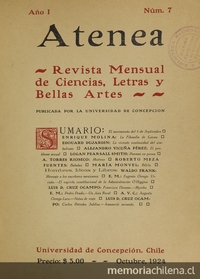 Atenea: año 1, número 7, octubre de 1924