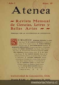 Atenea: año 1, número 10, 31 de diciembre de 1924