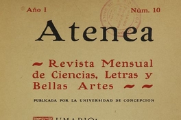 Atenea: año 1, número 10, 31 de diciembre de 1924