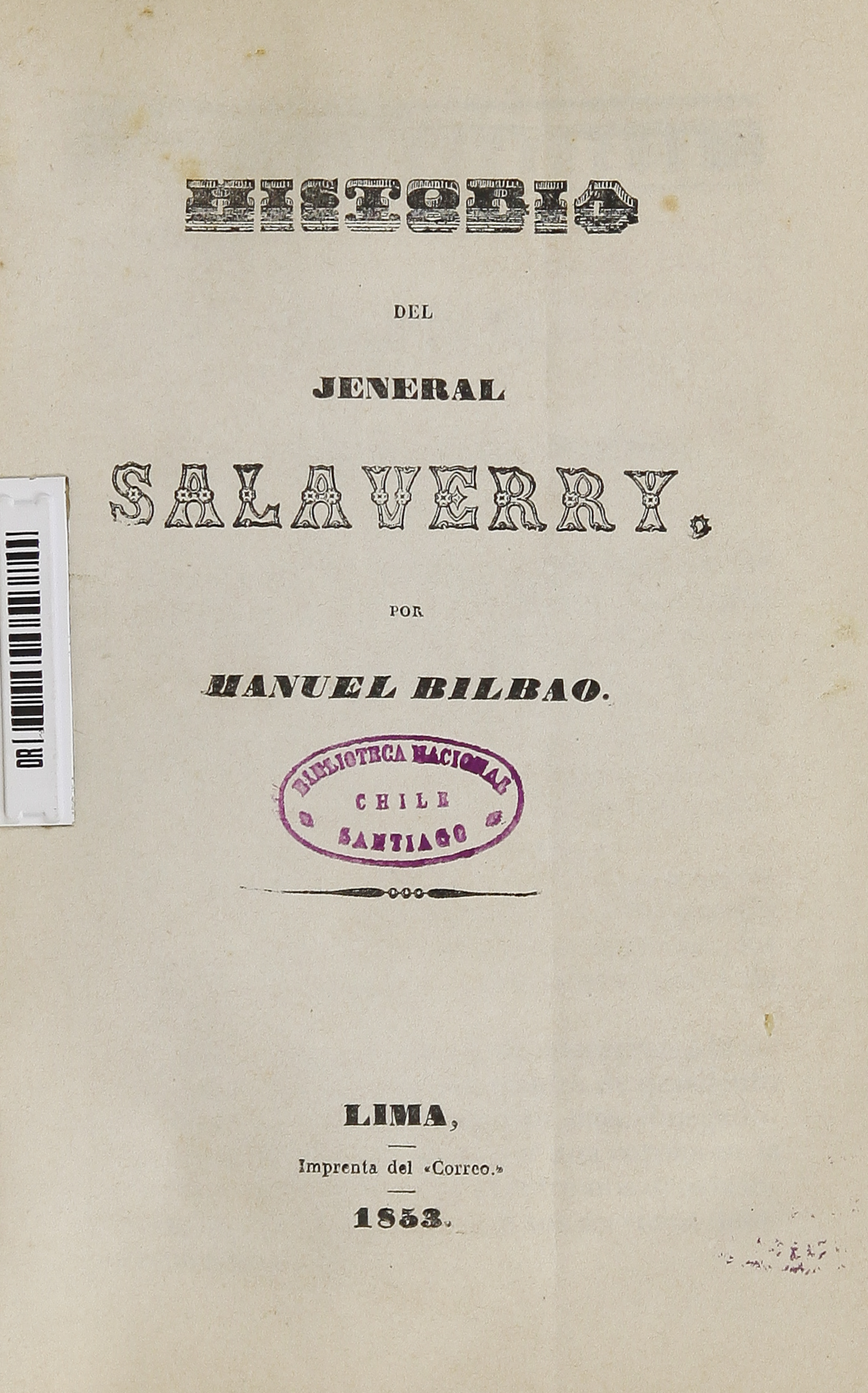 Historia del jeneral Salaverry